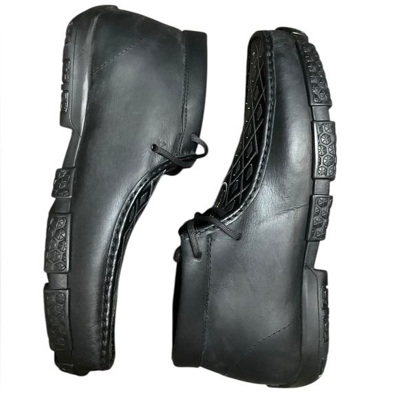 Reywelt Men's Western Chukka Boot Loafer Black Casual Lace-Up Shoes Size 11 NEW - Picture 6 of 10